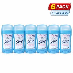 Secret Powder‎ Fresh Invisible Solid Antiperspirant 1.6 oz 6 Pack